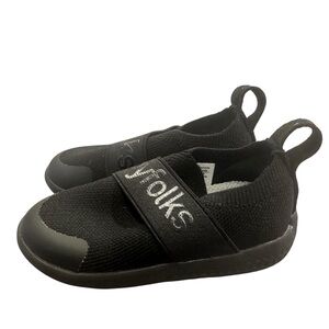 Hey Folks Slip-On Shoes Black‎ Toddler Size 5